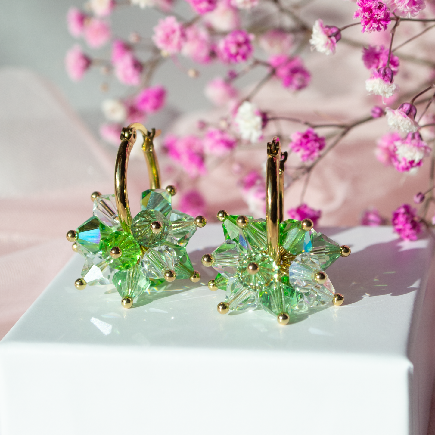 Crystal Pillow- Sparkly Green