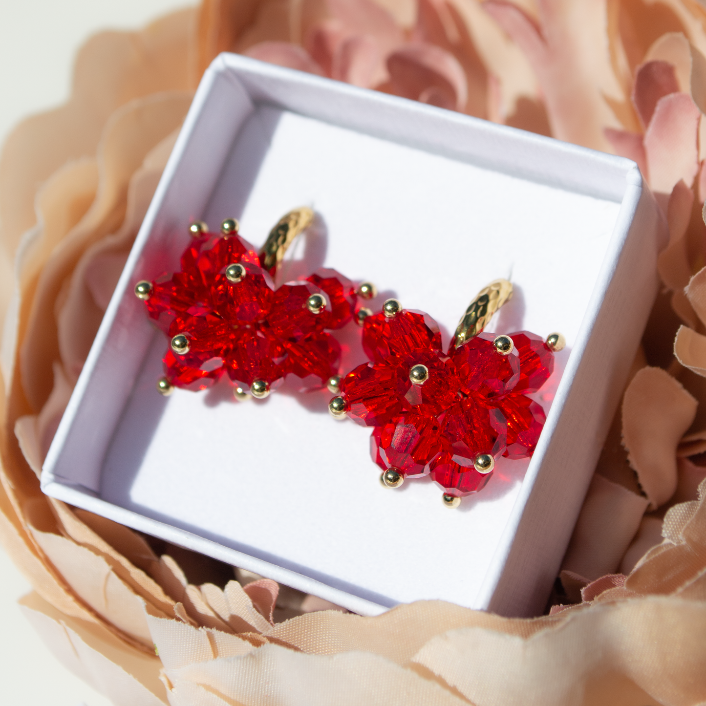 Crystal Pom Pom- red