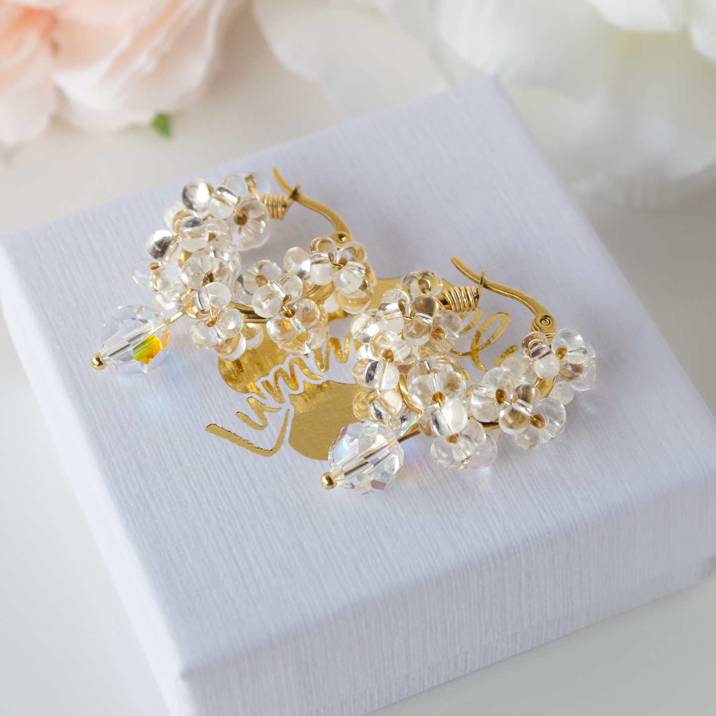 Sugar Hoops- crystal, SAMPLE