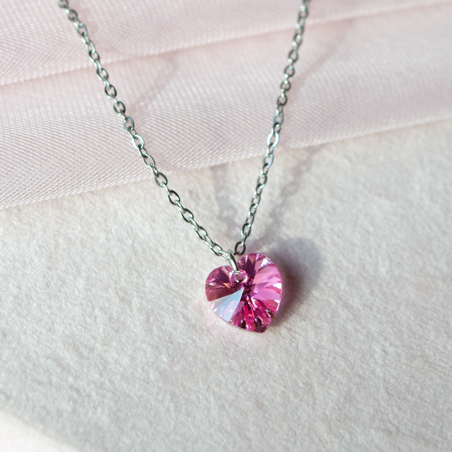 Sweetheart Simple Necklace- steel