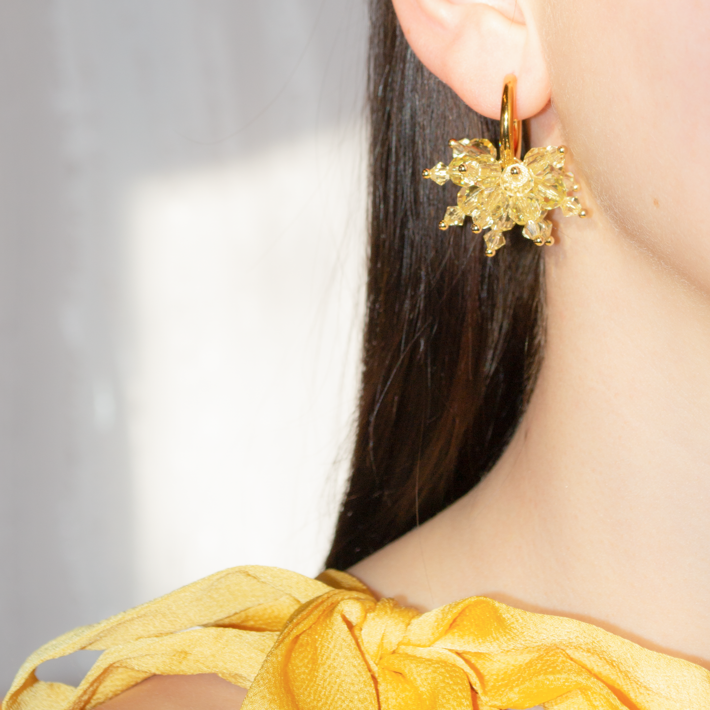 Crystal Tassel- yellow