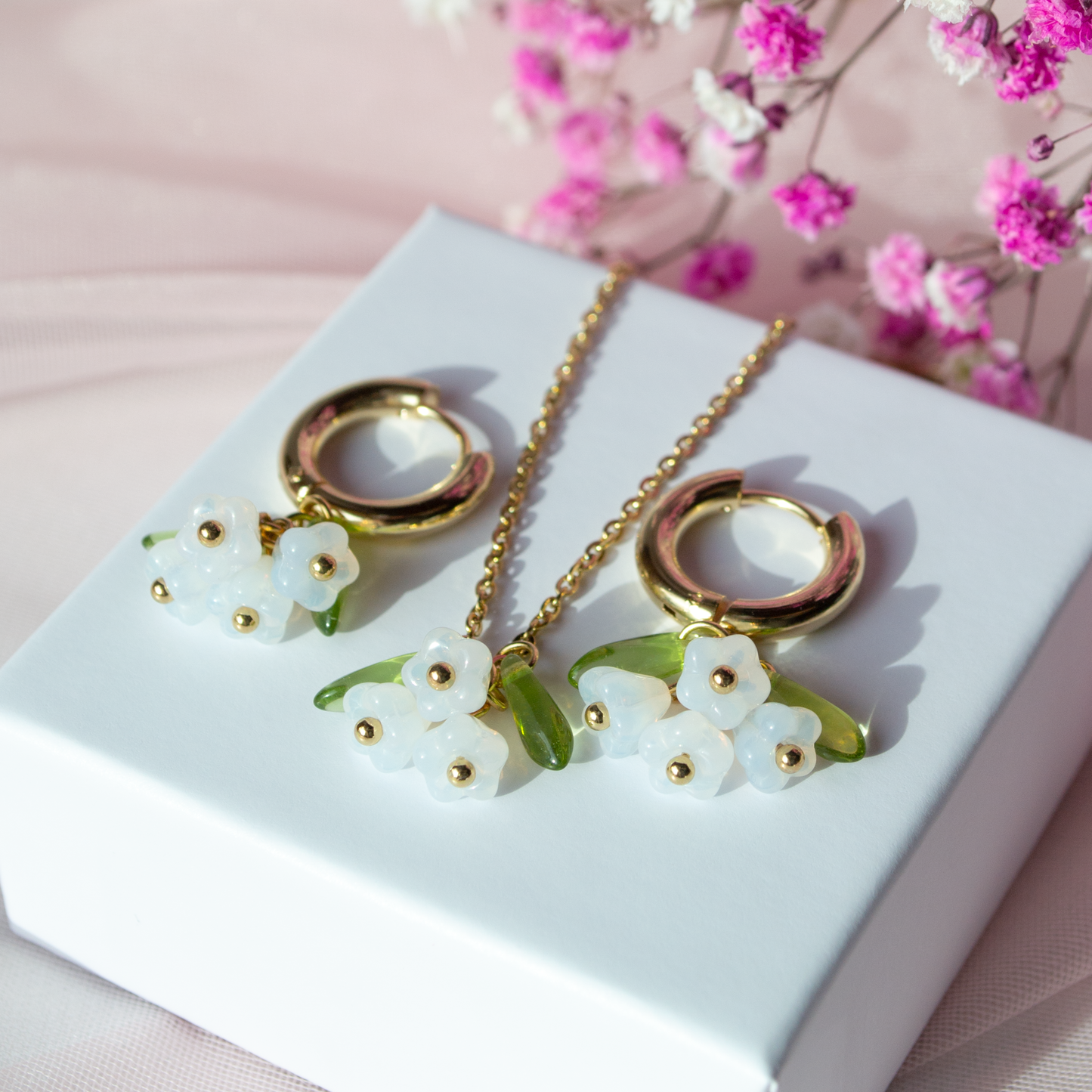 Tiny Flower Setti- valkoinen