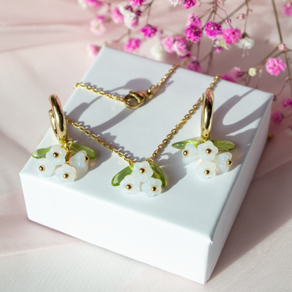 Tiny Flower Setti- valkoinen