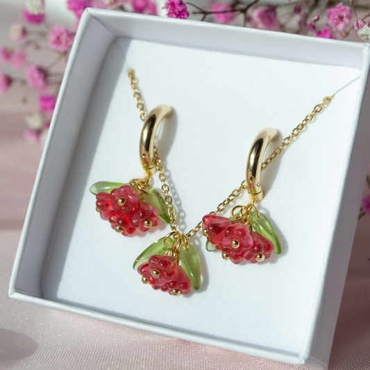 Tiny Flower Set- red