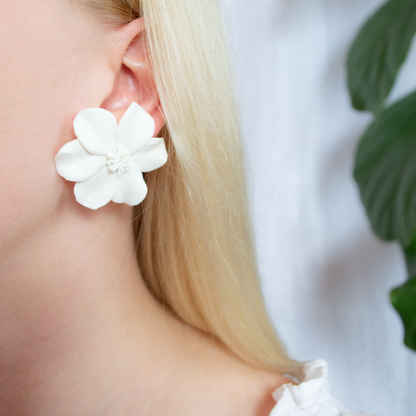 White Flower Studs