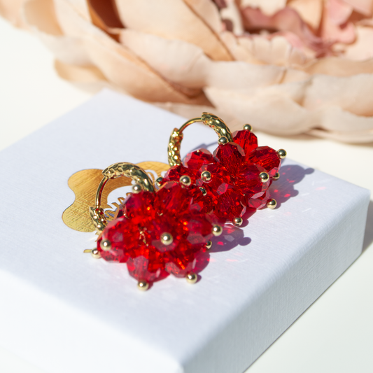 Crystal Pom Pom- red