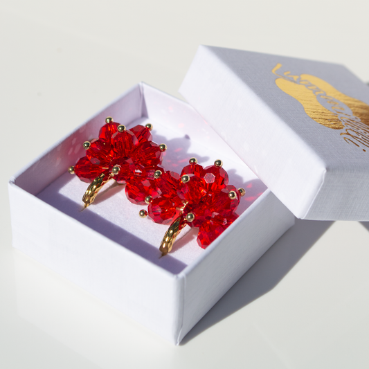 Crystal Pom Pom- red