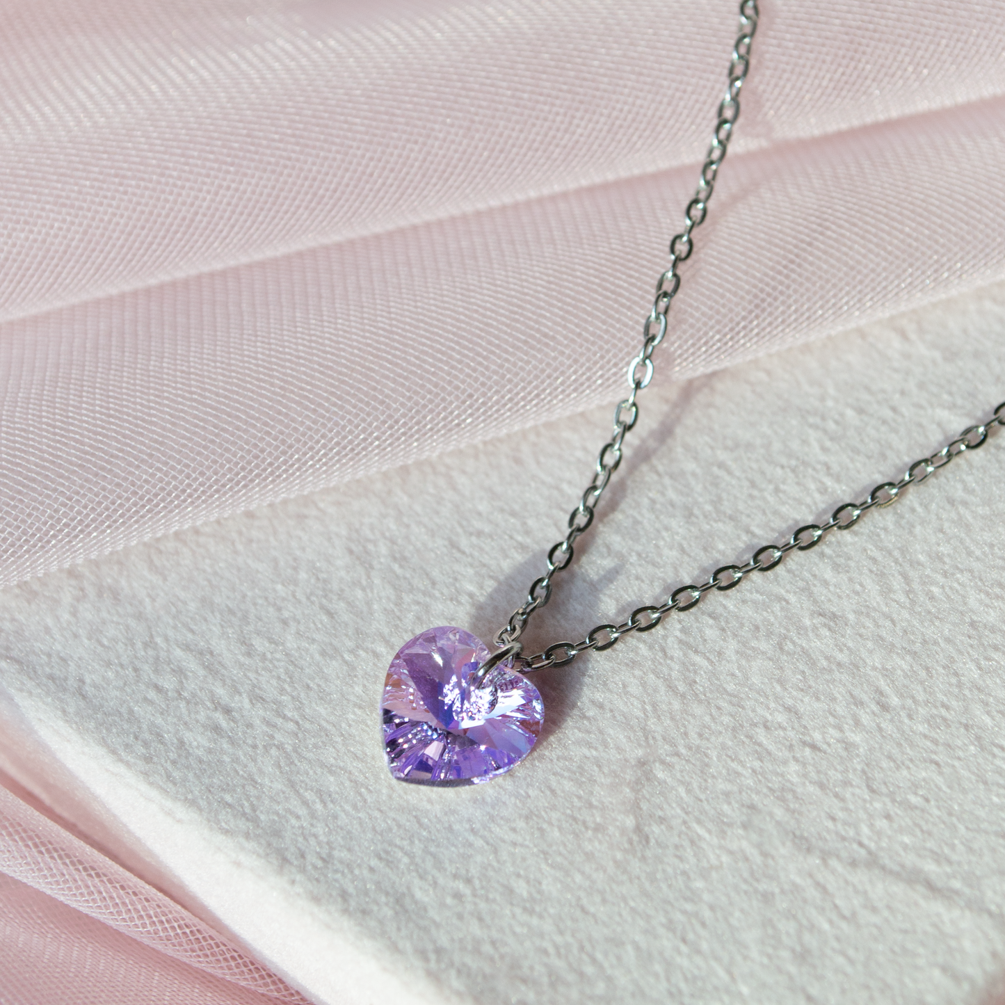 Sweetheart Simple Necklace- steel