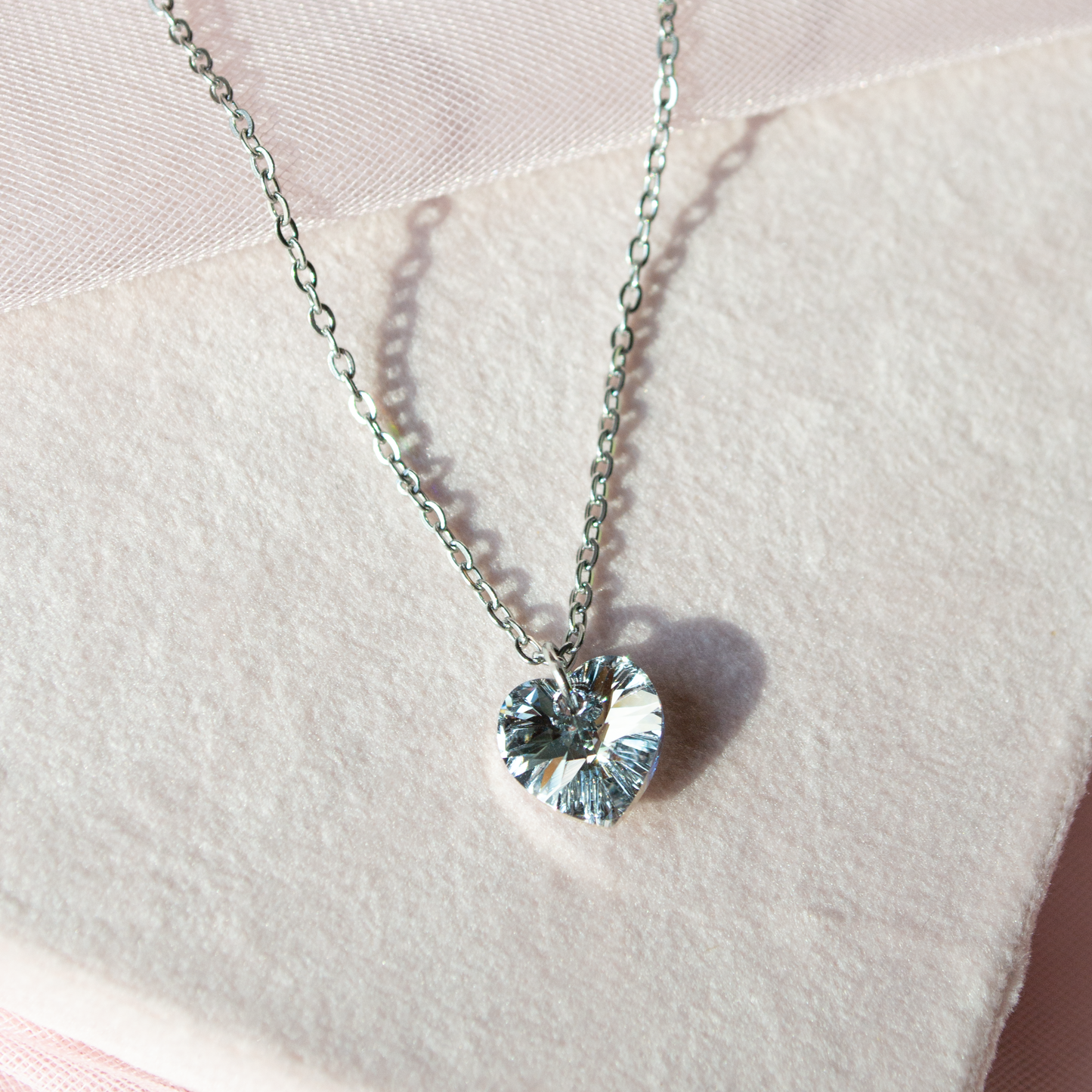Sweetheart Simple Necklace- steel