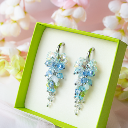 Floral Dream- blue, steel