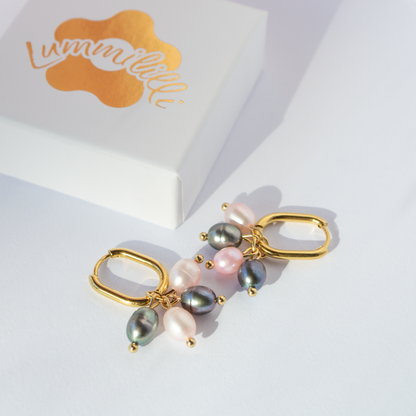 Mila Pearl Hoops